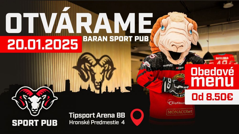 Reštaurácia Baran Sport Pub otvára svoje brány už tento pondelok | HC 05